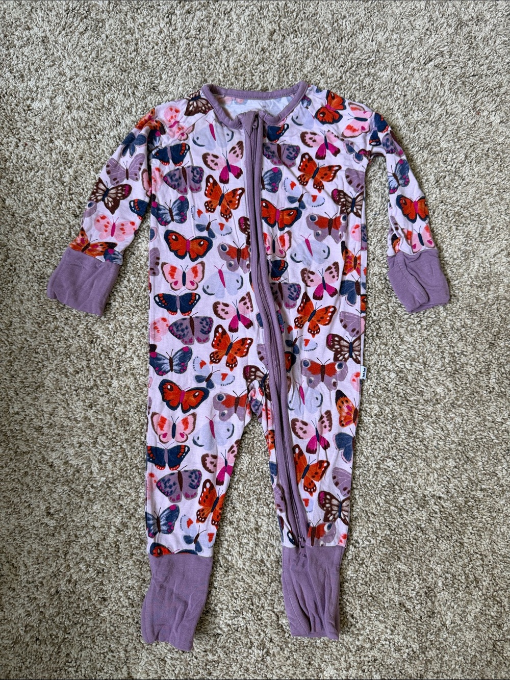 3-6m Butterfly Zippy